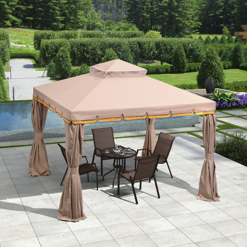 Purple Leaf 10 Ft. W X 10 Ft. D Metal Patio Gazebo & Reviews Wayfair.ca
